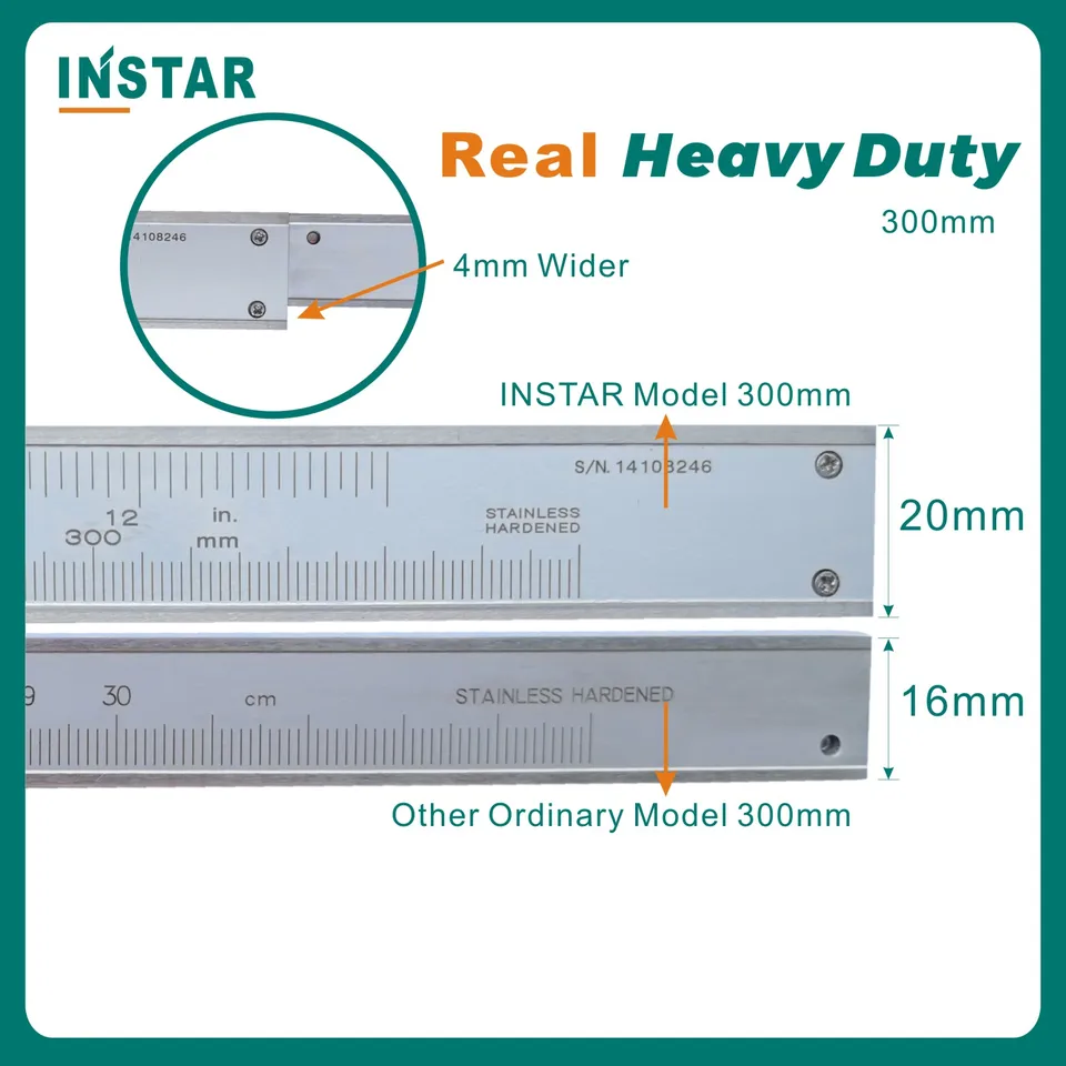 INSTAR Vernier Caliper | Stainless Steel DIN Standard | Fine Adjustment - Thumbnail 5