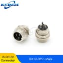 GX12-3P Male 2PCS