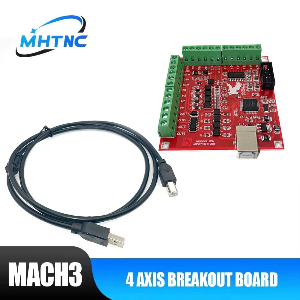 4-Axis CNC Motion Controller | MACH3 USB Interface | 100kHz for Engraving & Milling Machines