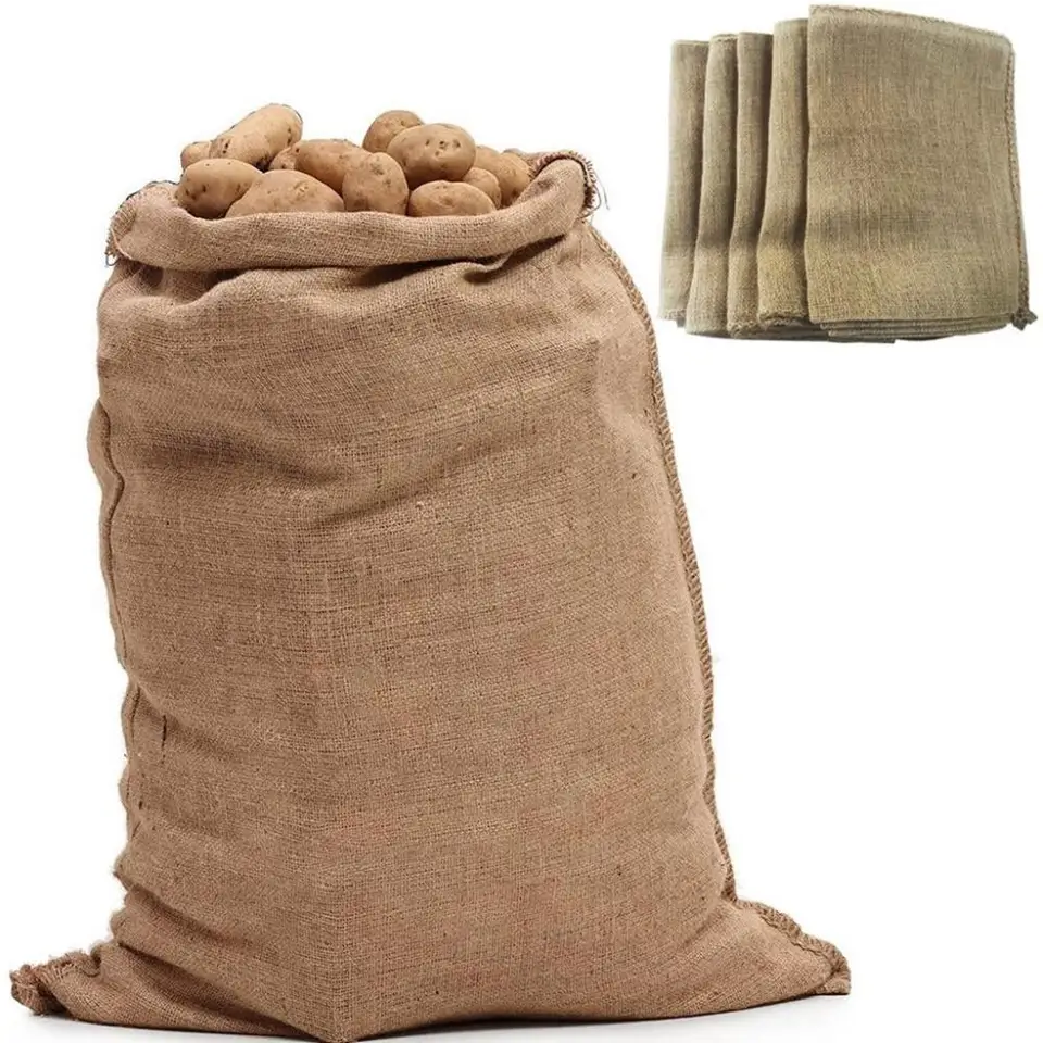 Large Rubble Sack | Heavy Duty Hessian | Farm & Garden Storage - Thumbnail 2