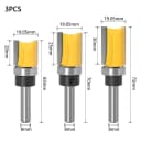 3Pc 8x19.05mm