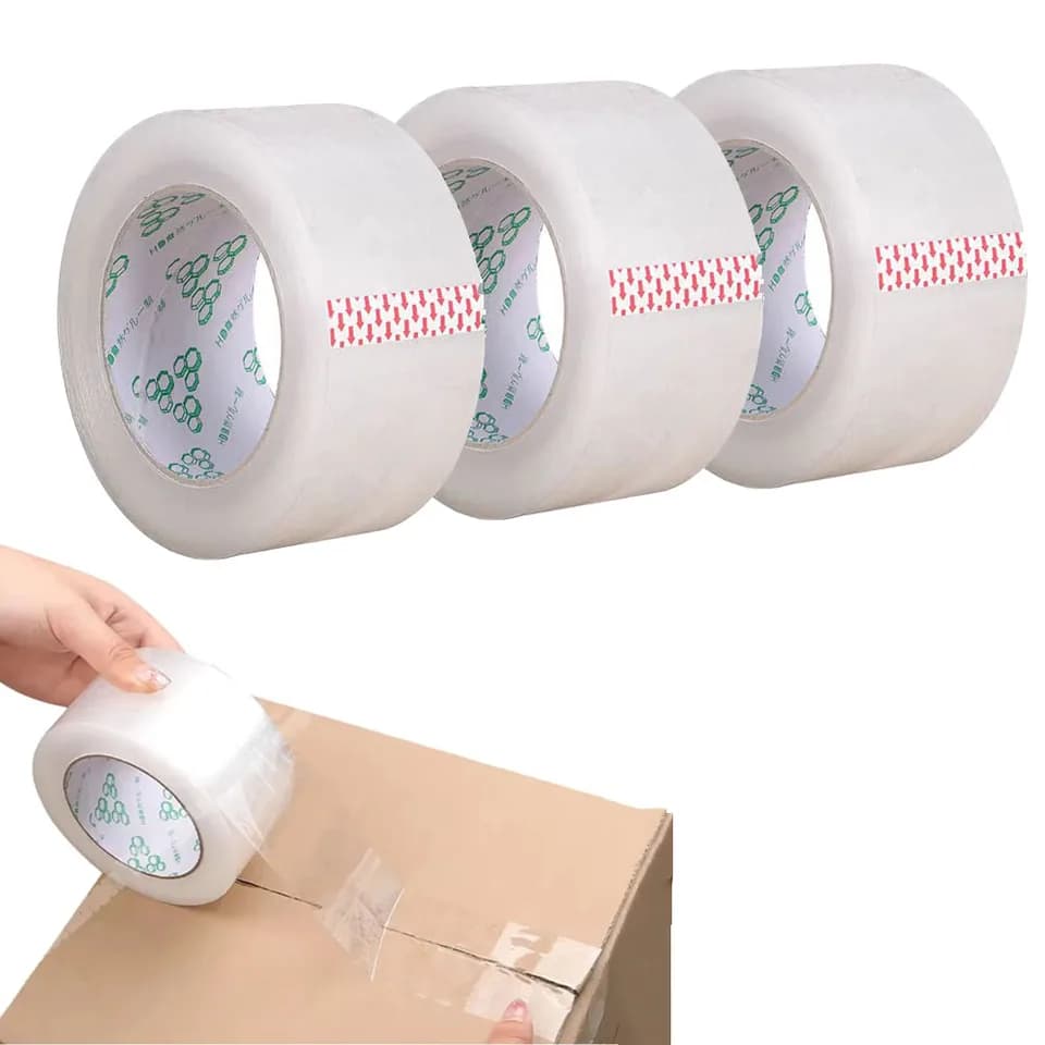 Clear Packing Tape | 45mm 55mm Width | Strong Adhesive Sealing - Thumbnail 3