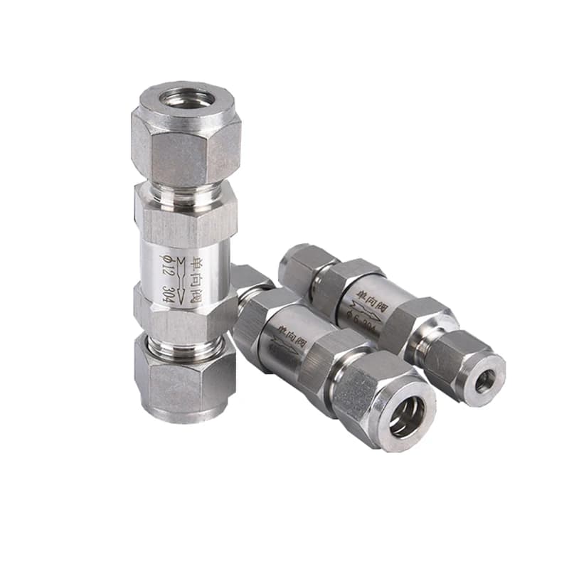 Stainless Steel Double Check Valve | 3-18mm OD Tube | Water & Gas Non-Return - Thumbnail 4