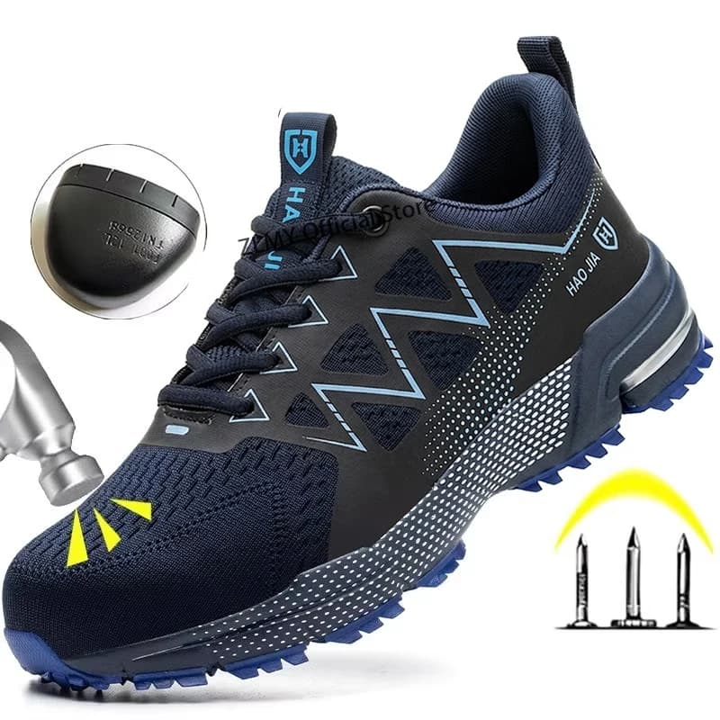 Steel Toe Cap Boots | Puncture Proof Safety Trainers | Breathable Workwear - Thumbnail 3