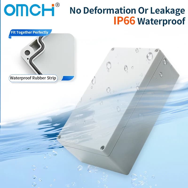 F Series IP66 ABS Junction Box | Outdoor Waterproof Enclosure | Screw Cable Glands - Thumbnail 4