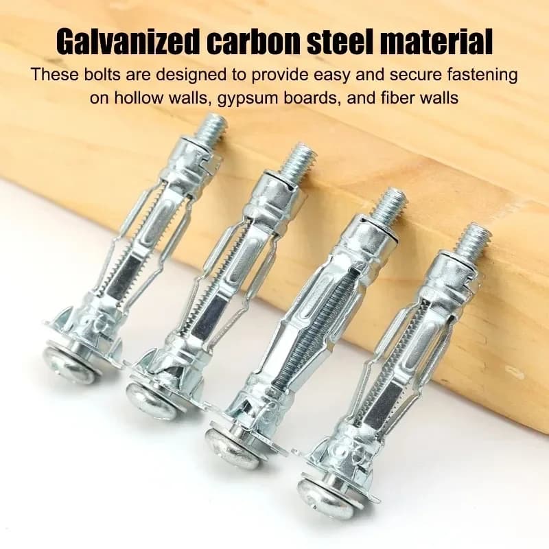 Plasterboard Fixings | Hollow Wall Anchors | Self-Drilling Gypsum Board Fasteners - Thumbnail 3