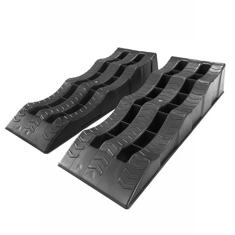 Leveling Wheel Chocks | Anti-Skid Ramp Design | 2-Pack Camper Set - Thumbnail 4