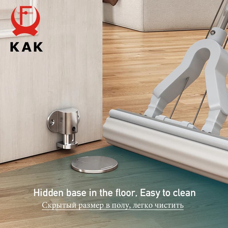 Magnetic Rubber Door Stopper | Punch-Free Zinc Alloy | Anti-Collision Door Holder - Thumbnail 4