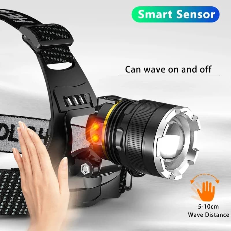 XHP90.2 Rechargeable Head Torch | 1000m Range | Industrial Fishing Lamp - Thumbnail 6
