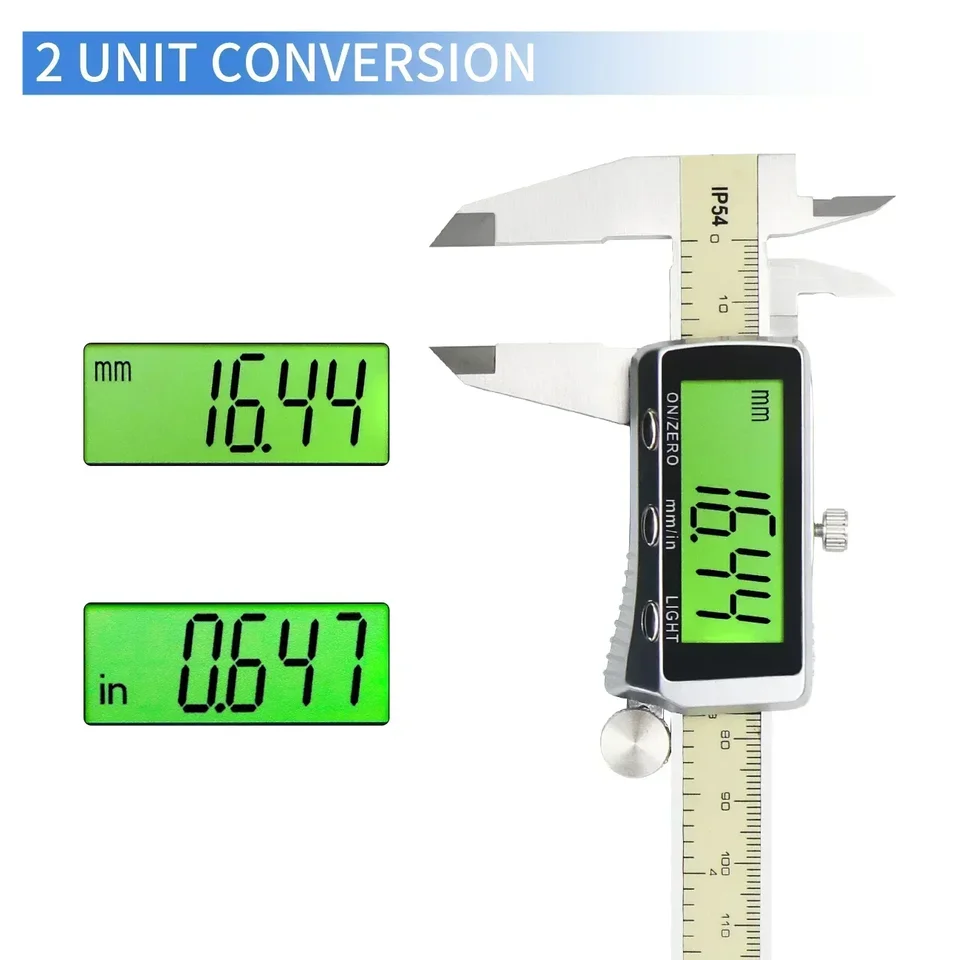 SHAHE Digital Vernier Caliper 0-150mm | Backlit LCD Screen | Precision Measuring Tool - Thumbnail 4