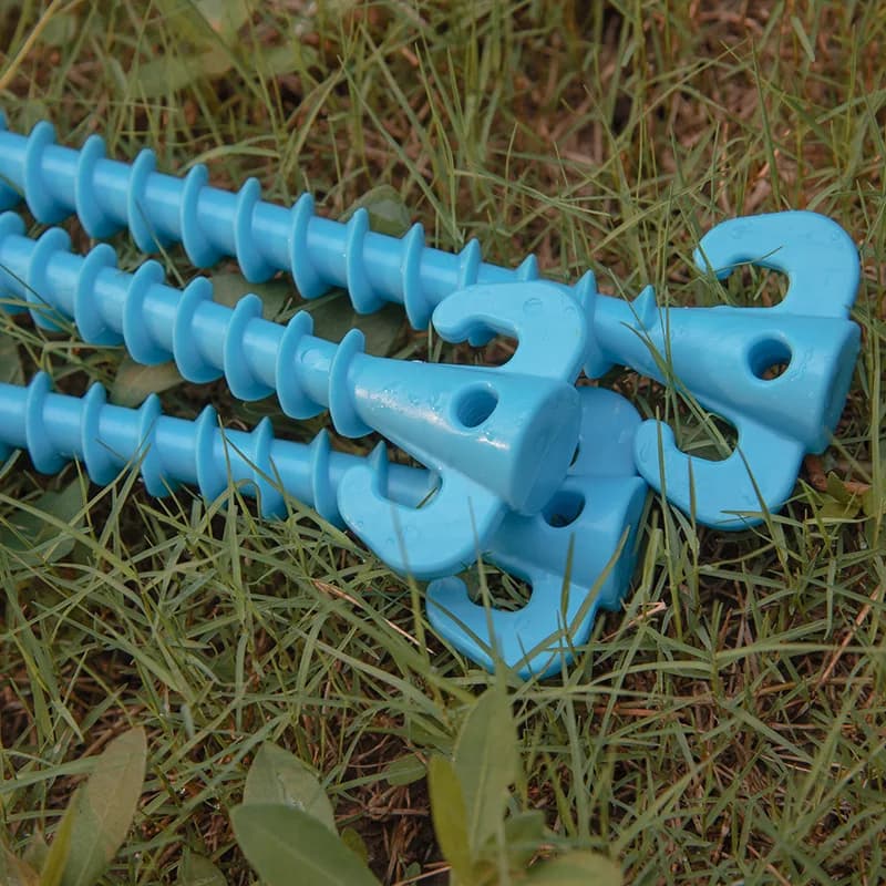 28cm Foundation Ground Screw | Spiral Tent Peg | Heavy Duty Outdoor Camping - Thumbnail 4