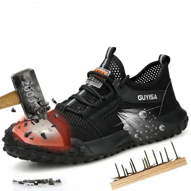 Steel Toe Cap Mens Boots | Breathable Safety Trainers | Summer Work Footwear - Thumbnail 6