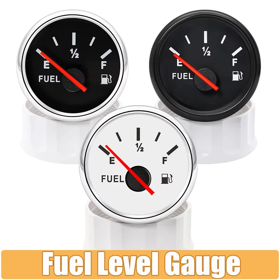 52mm Fuel Pressure Gauge Companion | Red Backlight Pointer | 12V/24V Marine - Thumbnail 6