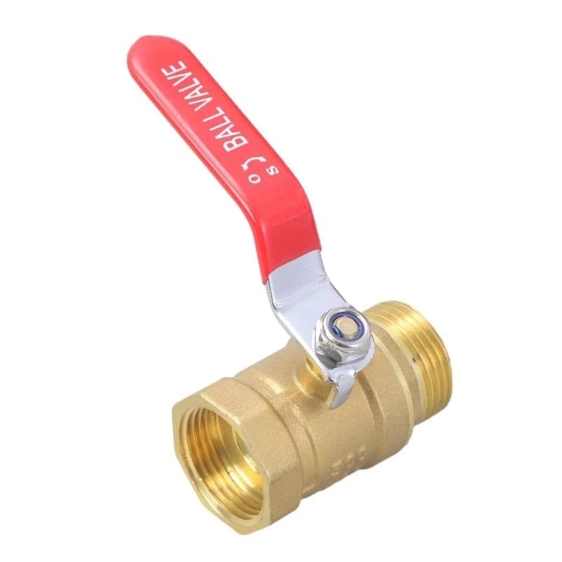 Brass Gate Valve Valves | 1" Male/Female Thread | Water Pipe Fitting - Thumbnail 5