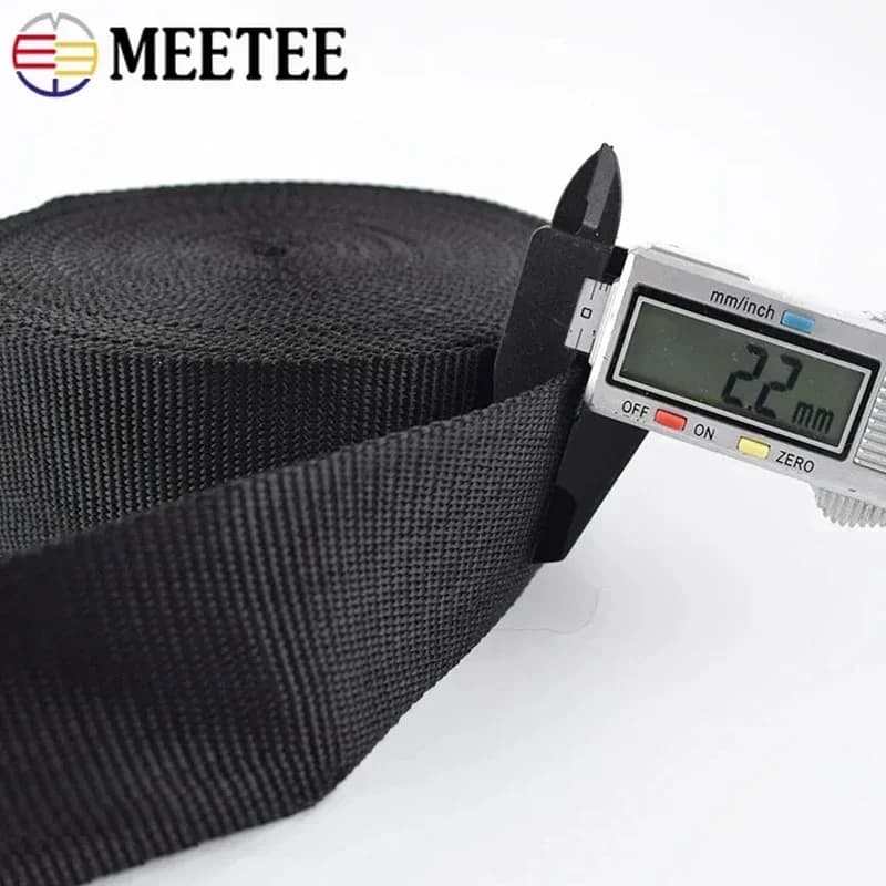 Strap by the Meter | 2mm Thick Black Nylon | 50mm for Belt Repair - Thumbnail 4