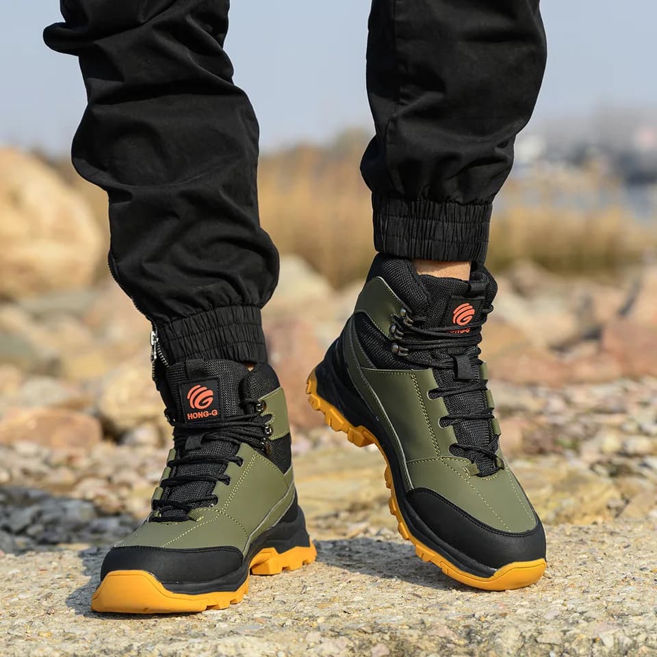 Steel Toe Cap Work Boots | Breathable & Anti-Puncture | Men's Safety Footwear - Thumbnail 6