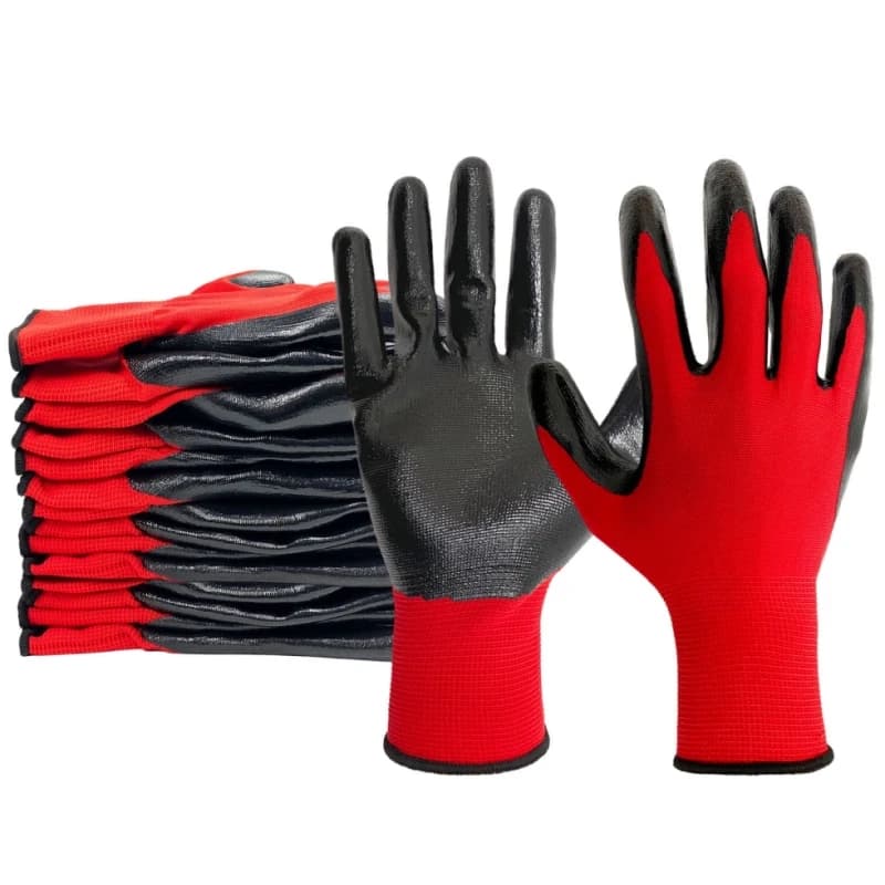 20PCS PU Coated Safety Work Gloves with Grip Breathable Seam - Premium Construction & Building > Safety & PPE with professional quality and features