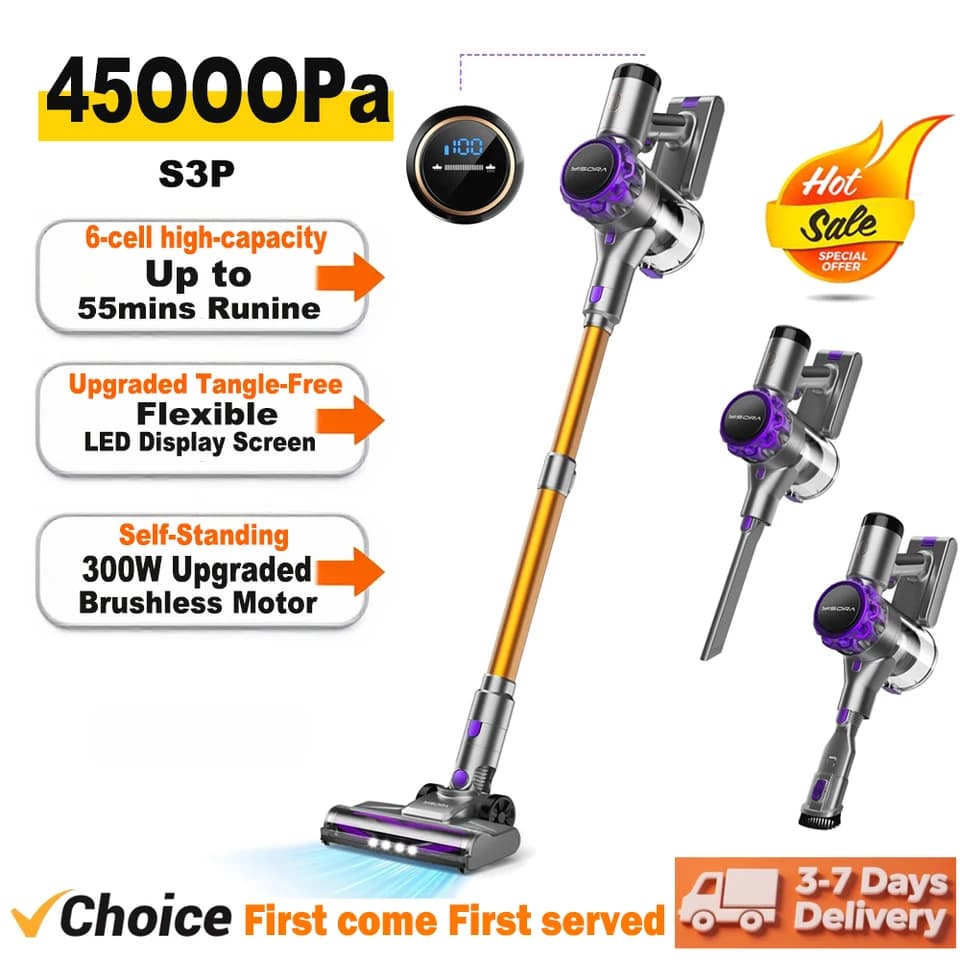 INSE S3P Carpet Spot Cleaner | 45Kpa Powerful Suction | 55-Min Run Time - Thumbnail 2