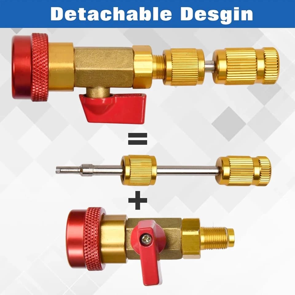 R1234YF Valve Core Tool | AC Refrigeration Schrader Remover | O-Ring Seal - Thumbnail 2