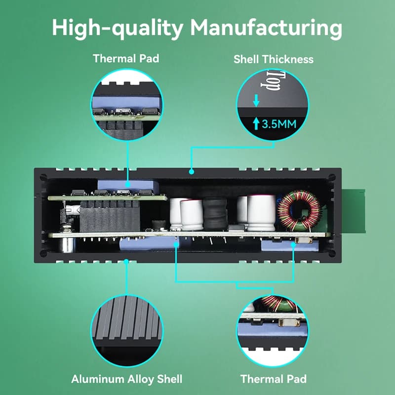 Industrial Network Switch 5-Port Gigabit | DIN Rail 120W BT90W PoE | Plug & Play - Thumbnail 5