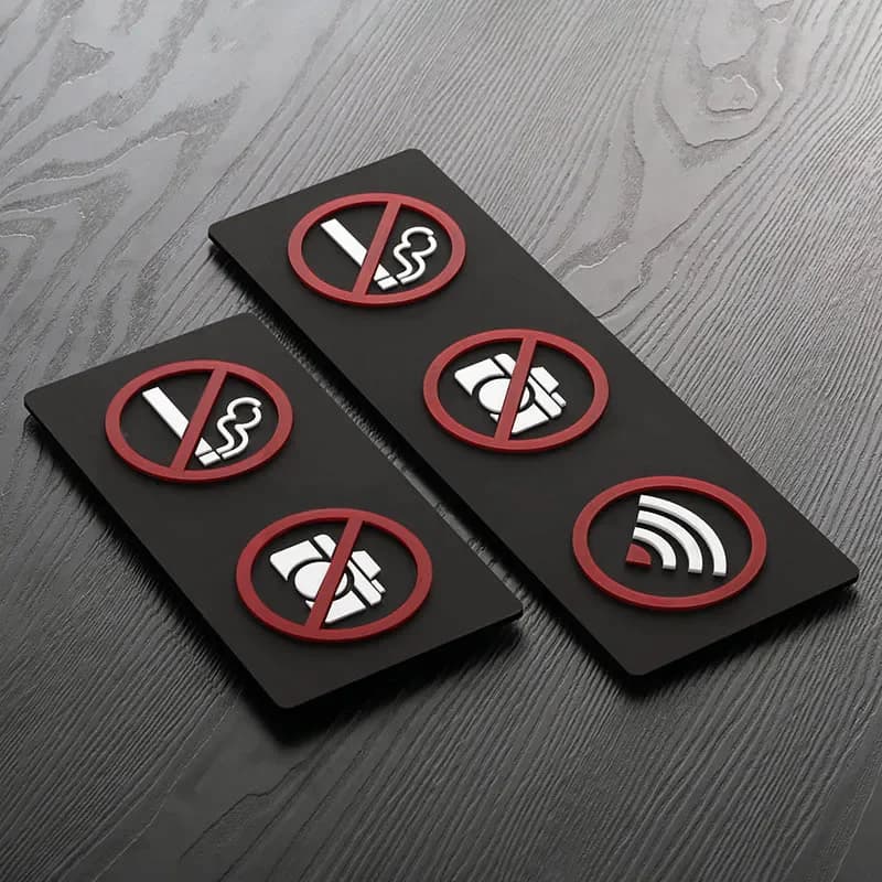 No Entry & No Trespassing | 10cm Plaque | Video Surveillance Warning - Thumbnail 3
