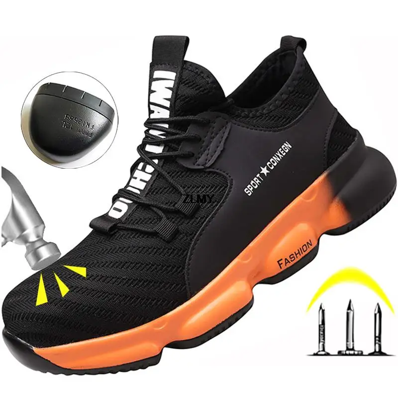 Men's Safety Shoes | Steel Toe & Puncture Proof | Lightweight Work Boots - Thumbnail 3