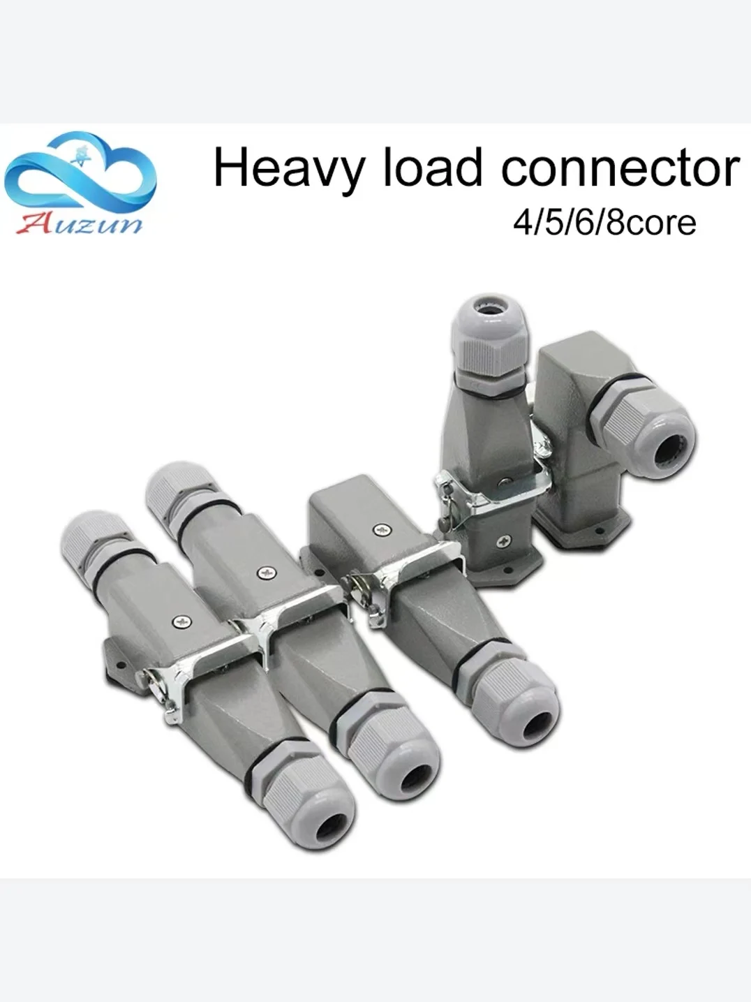 Heavy-Duty Waterproof Industrial Connector | HDC-HA Series | 4-8 Pin | 10A/16A Rated - Thumbnail 7