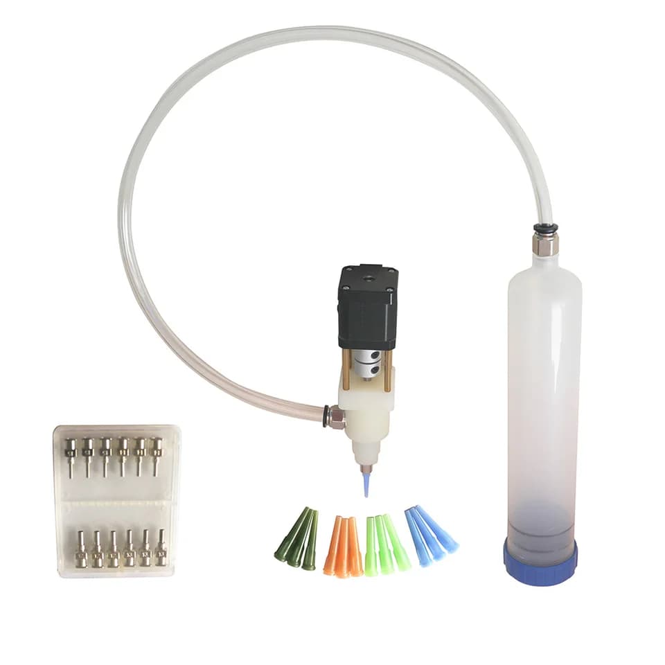 Ceramic 3D Printer with multiple interchangeable tips, showing variants.