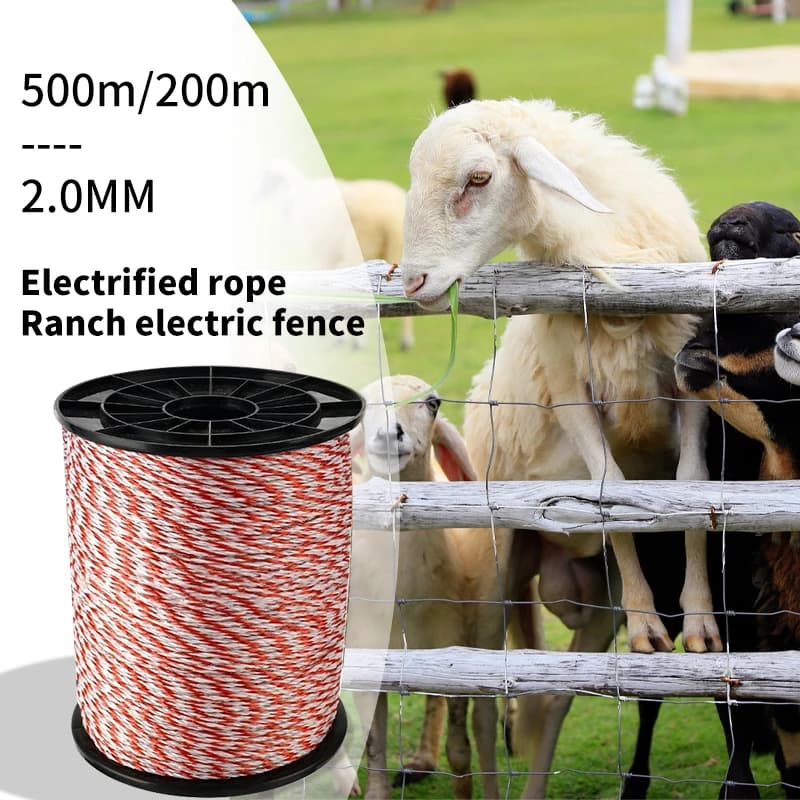 Fencing Polywire | Use with T-Posts & Fence Post Spike | 500m Roll - Thumbnail 5