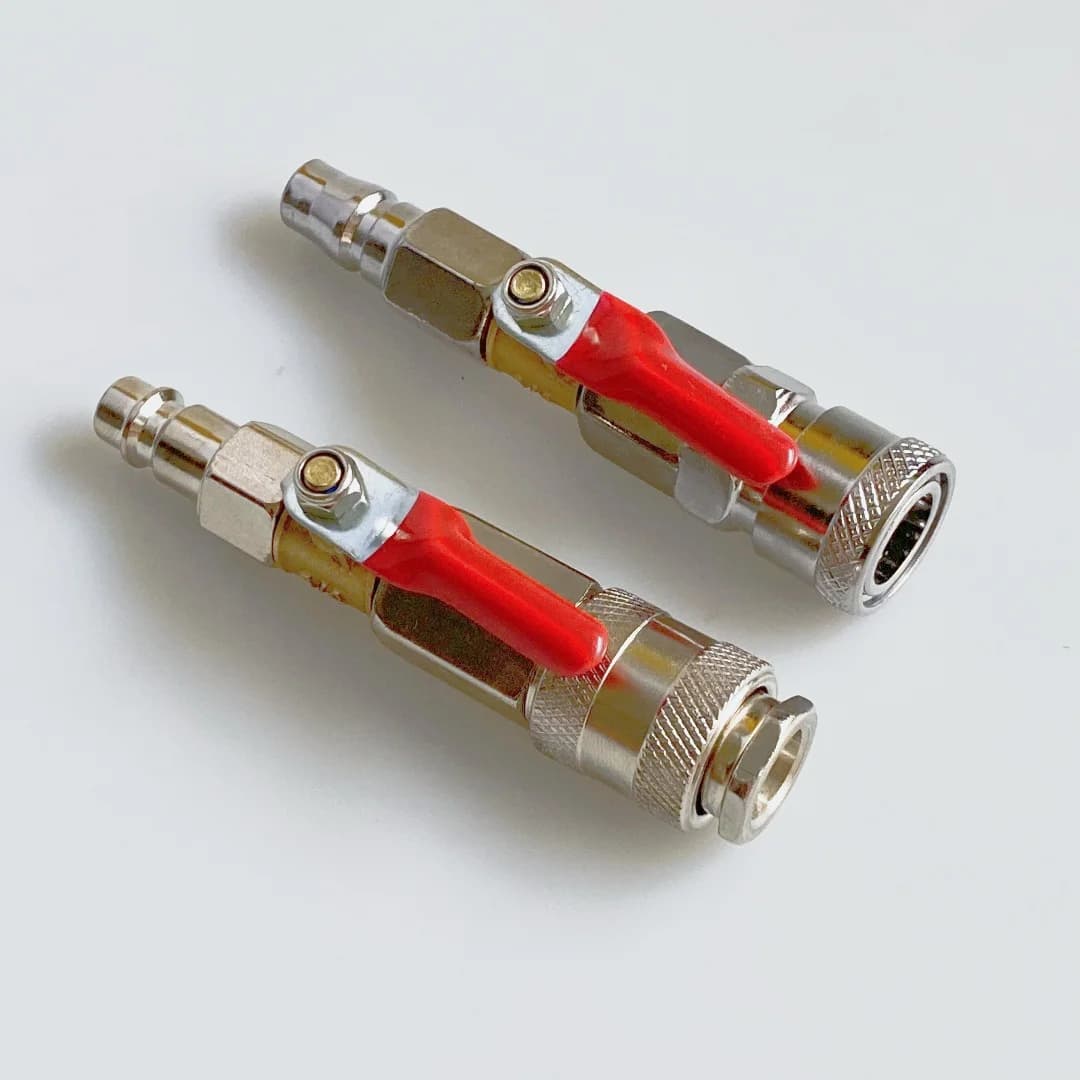 C-Japan and Europe type pneumatic switch valve for air compressor on/off control with quick connect coupler