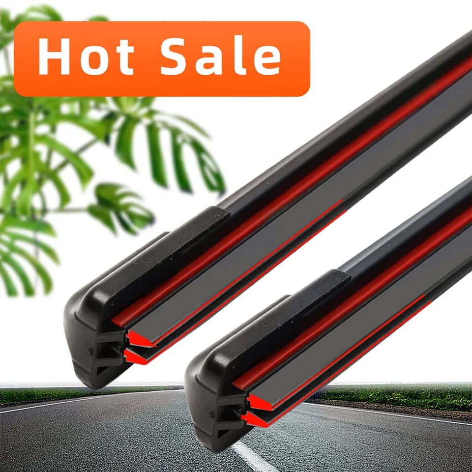 26 Inch Wiper Blades | All-Weather Frameless | Windshield Wipers Set - Thumbnail 2