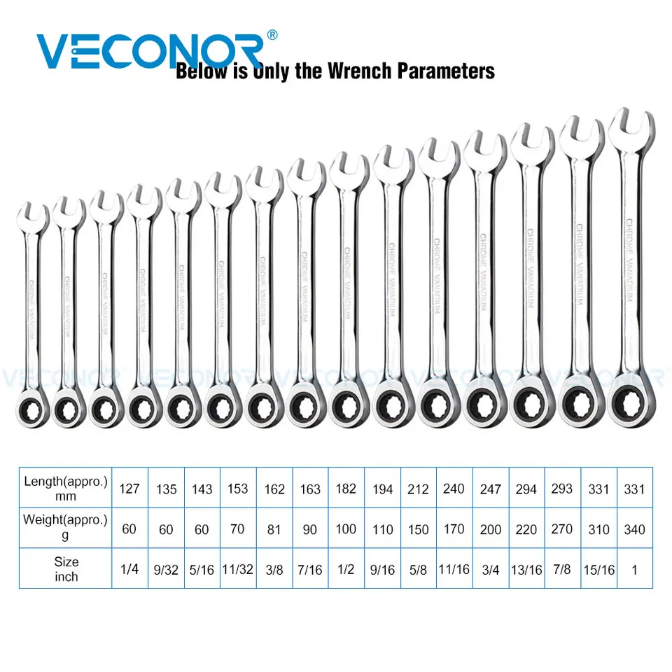 Plug Torque Wrench Set | 72-Tooth High-Torque Spanners | Imperial - Thumbnail 5