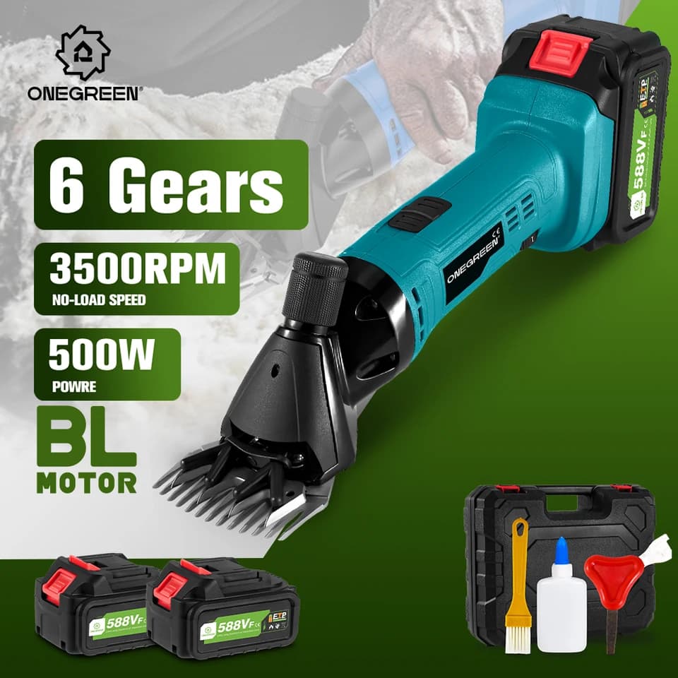 ONEGREEN 6 Speed Sheep Shears | 13 Teeth Electric Clipper | For Makita 18V Battery - Thumbnail 7