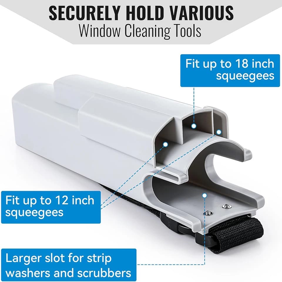 Window Squeegee Holster | Belt-mounted Tool Pouch | For Professional Cleaners - Thumbnail 7