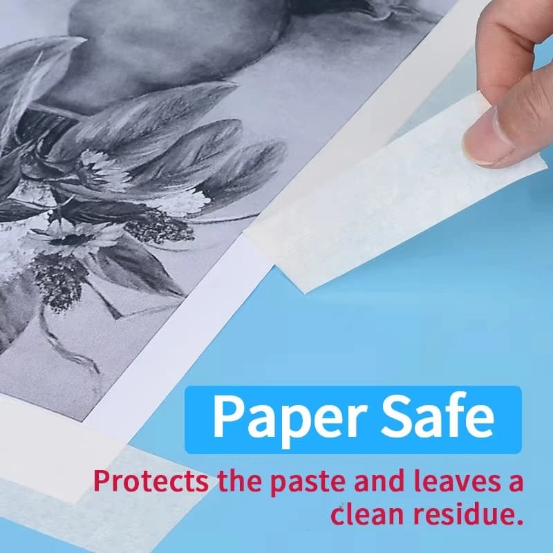 Masking Tape 50m White | Self-Adhesive Crepe Paper | Car Spray Paint & Decoration - Thumbnail 7