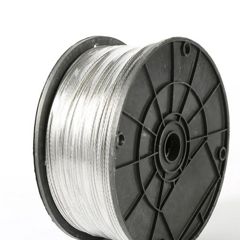 Electric fence wire spool on a white background.