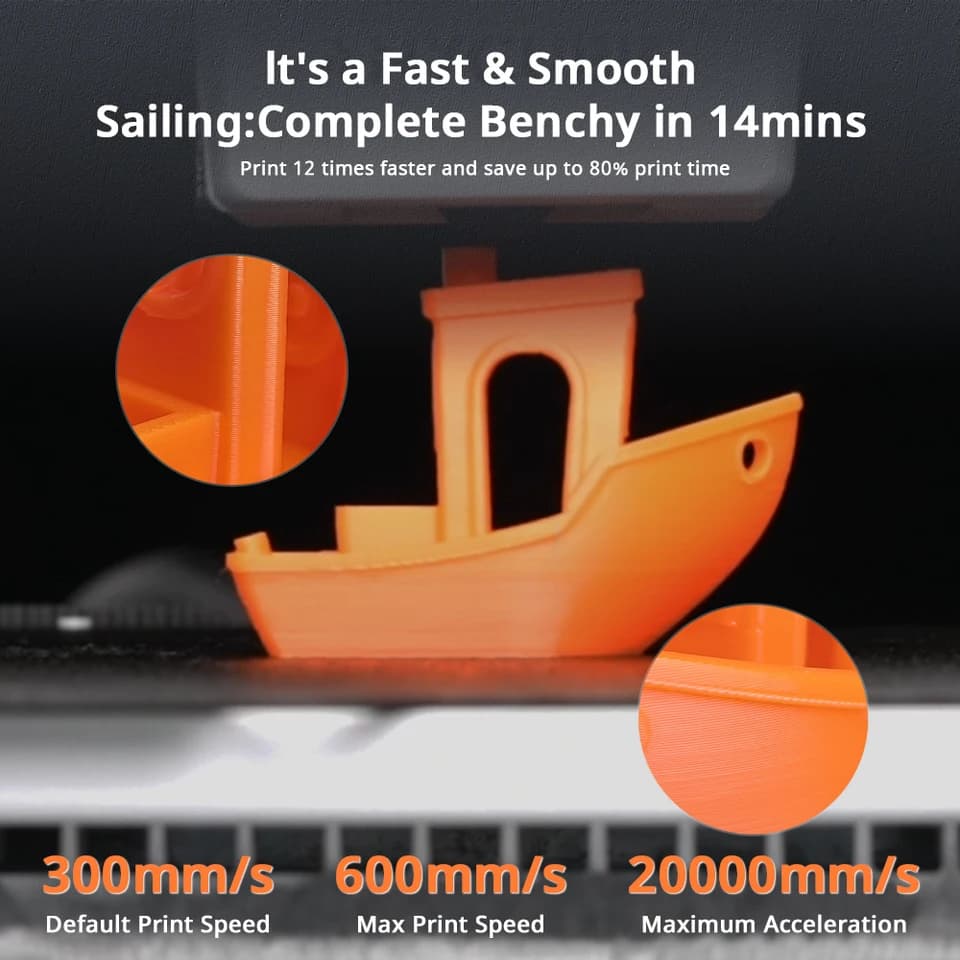ANYCUBIC Kobra X 3D Printer | 2X Speed & Auto Levelling | Max 600mm/s Print - Thumbnail 6