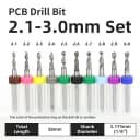 PCB 2.1-3.0mm 10pcs