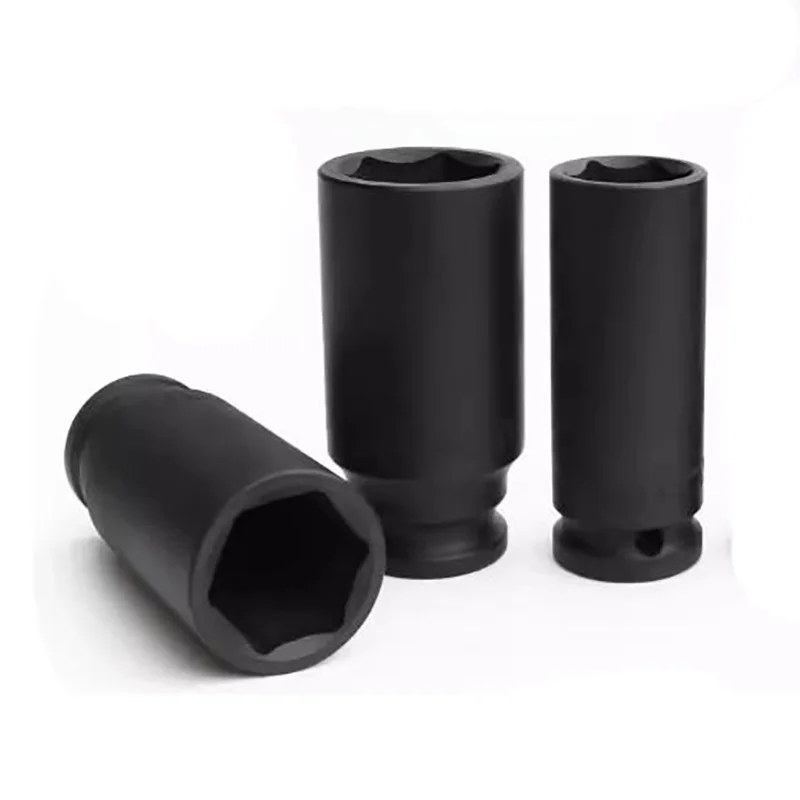 A robust 1-inch drive deep 6-point impact socket, available in various sizes from 17mm to 44mm for heavy-duty applications.