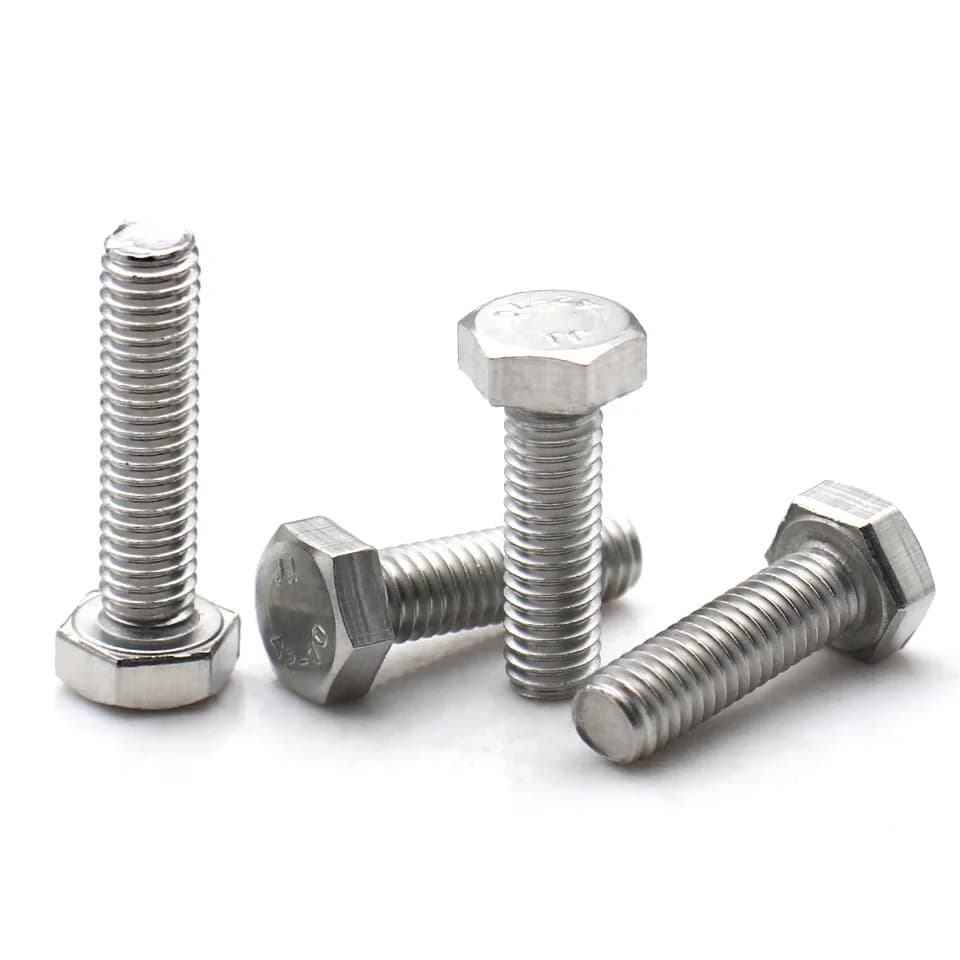 Stainless Steel Hex Head Bolts | Full Thread M2-M10 | Industrial Deck Screws - Thumbnail 6