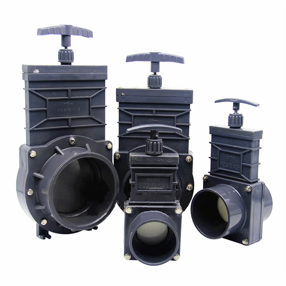 UPVC Sewage Gate Valve Gate DN32-DN80 | Extensible Design | Industrial Drainage - Thumbnail 2