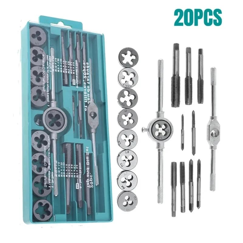Tap and Die Set | M3-M12 Screw Threading | Portable Reamer Tools - Thumbnail 4