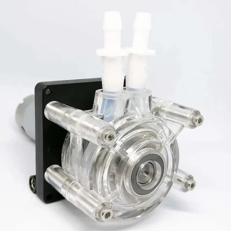 Adjustable Peristaltic Pump, 50-500ml/min, with 100-240V adapter, rotary system perfect for lab or aquarium, much like a power steering pump.