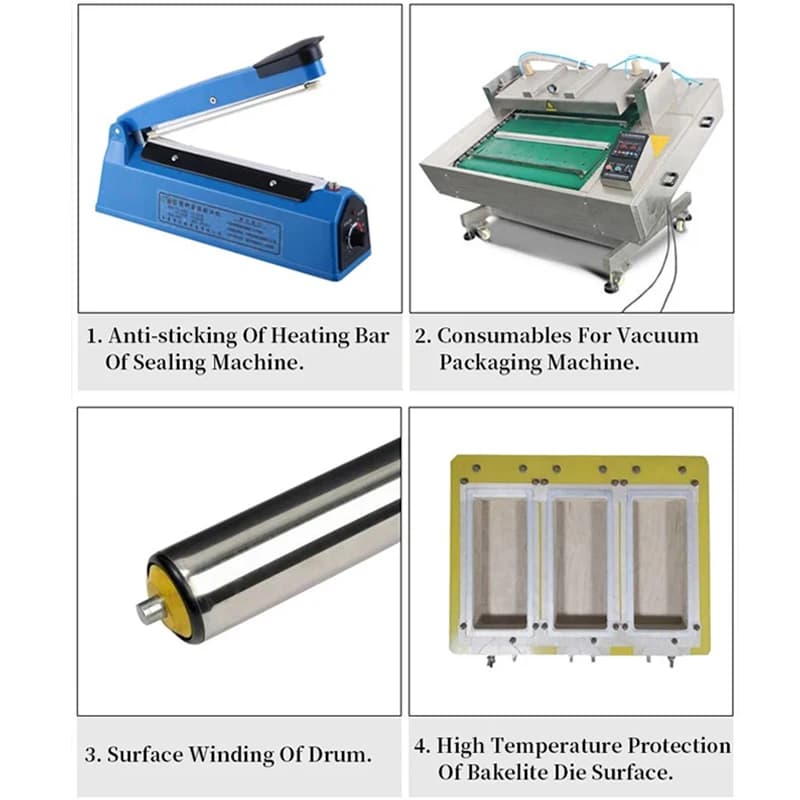 High-Temp PTFE Thread Tape | 0.13mm Thickness | Heat Sealer Insulation - Thumbnail 5