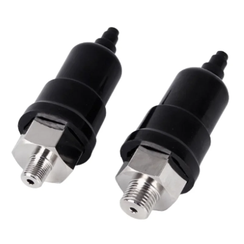 QPM11-NO Adjustable Diaphragm Air Pressure Switch for air compressors and pneumatic systems, shown in a professional industrial setting.