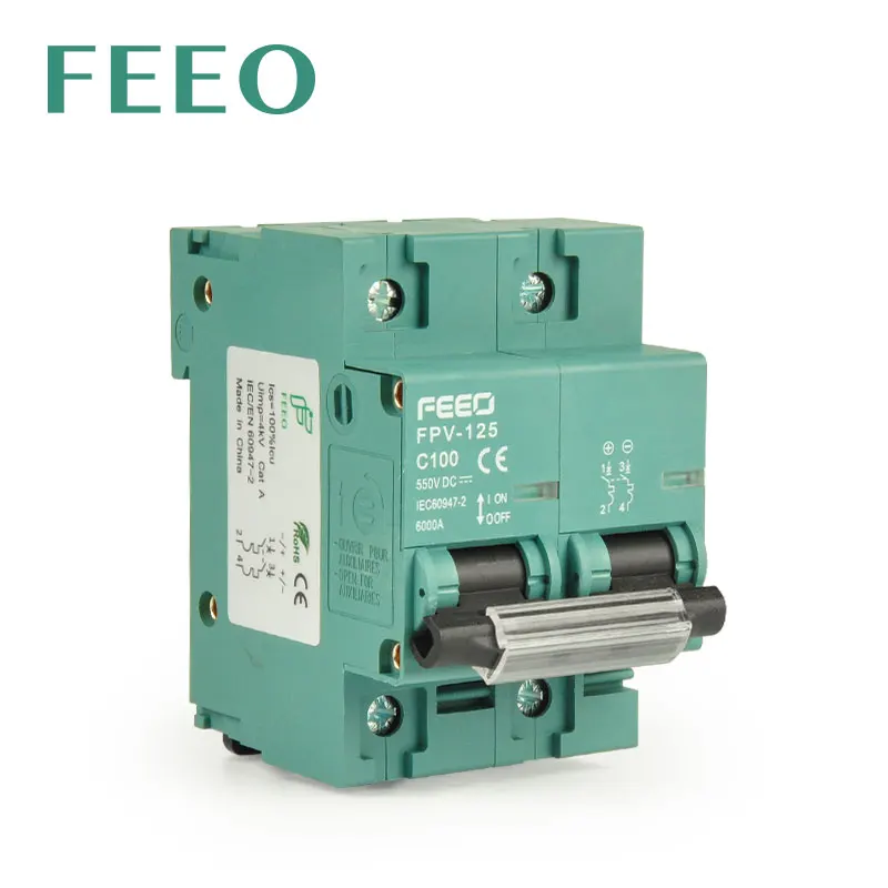 DC Miniature Circuit Breaker | 550V/800V Solar PV | 80A 100A 125A CE - Thumbnail 2