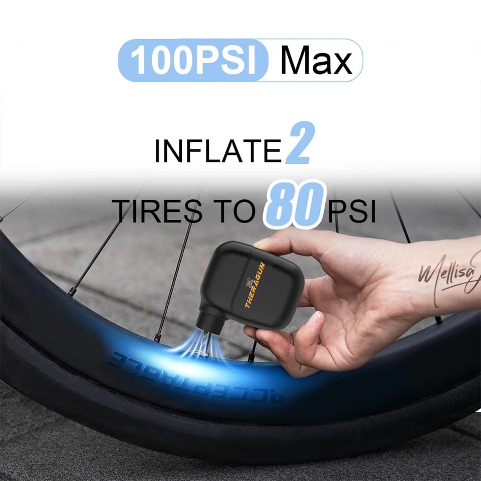 Digital Tyre Inflator | 100PSI Portable Rechargeable | Bike & Ball Pump - Thumbnail 6