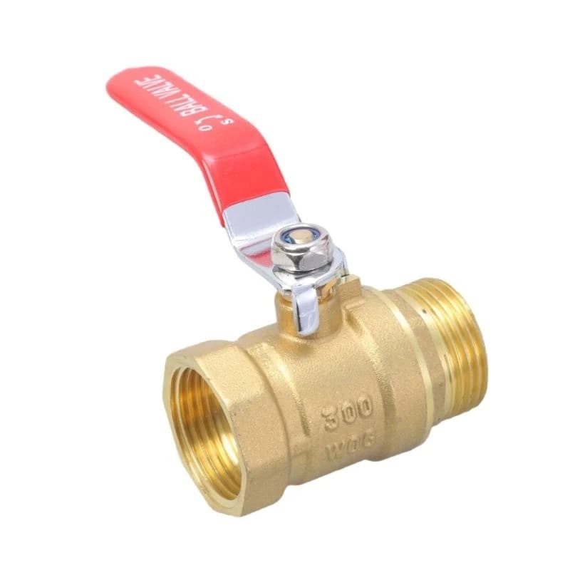 Brass Gate Valve Valves | 1" Male/Female Thread | Water Pipe Fitting - Thumbnail 3