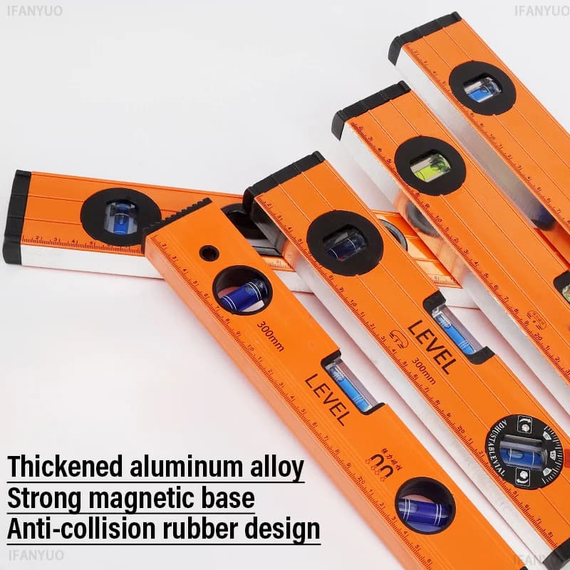 Solid Magnetic Spirit Level | Cast Aluminium | 300-600mm Multi-Size - Thumbnail 6