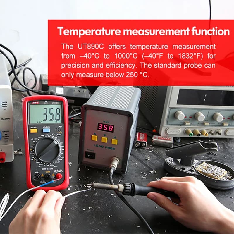 UNI-T Multimeter UT890C UT61E+ | Electrical Multi Meter | Industrial Grade - Thumbnail 4
